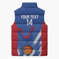France Basketball Custom Sleeveless Puffer Jacket Allez Les Bleus - Wonder Print Shop