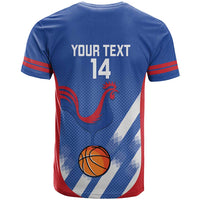 France Basketball Custom T Shirt Allez Les Bleus - Wonder Print Shop