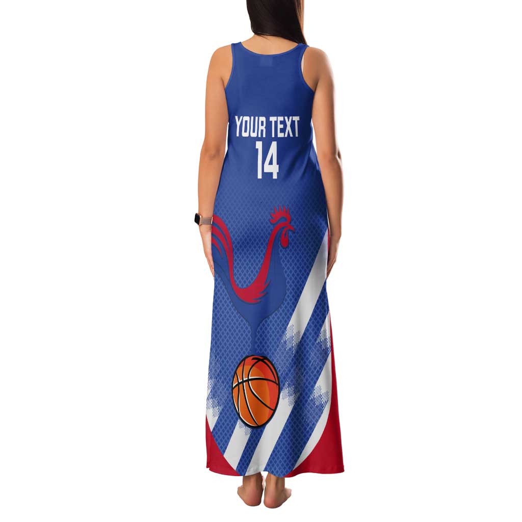 France Basketball Custom Tank Maxi Dress Allez Les Bleus - Wonder Print Shop