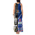 New Zealand And Samoa Rugby Tank Maxi Dress All Black Tiki Fern Mix Manu Samoa 2023 World Cup - Wonder Print Shop