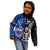 Custom New Zealand And Samoa Rugby Kid Hoodie All Black Tiki Fern Mix Manu Samoa 2023 World Cup - Wonder Print Shop