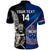 Custom New Zealand And Samoa Rugby Polo Shirt All Black Tiki Fern Mix Manu Samoa 2023 World Cup - Wonder Print Shop
