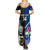 Custom New Zealand And Samoa Rugby Summer Maxi Dress All Black Tiki Fern Mix Manu Samoa 2023 World Cup - Wonder Print Shop