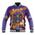 Mexico Day Of The Dead Baseball Jacket Sombrero Sugar Skull Marigold Pan De Muerto - Wonder Print Shop