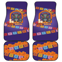 Mexico Day Of The Dead Car Mats Sombrero Sugar Skull Marigold Pan De Muerto - Wonder Print Shop