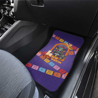 Mexico Day Of The Dead Car Mats Sombrero Sugar Skull Marigold Pan De Muerto - Wonder Print Shop