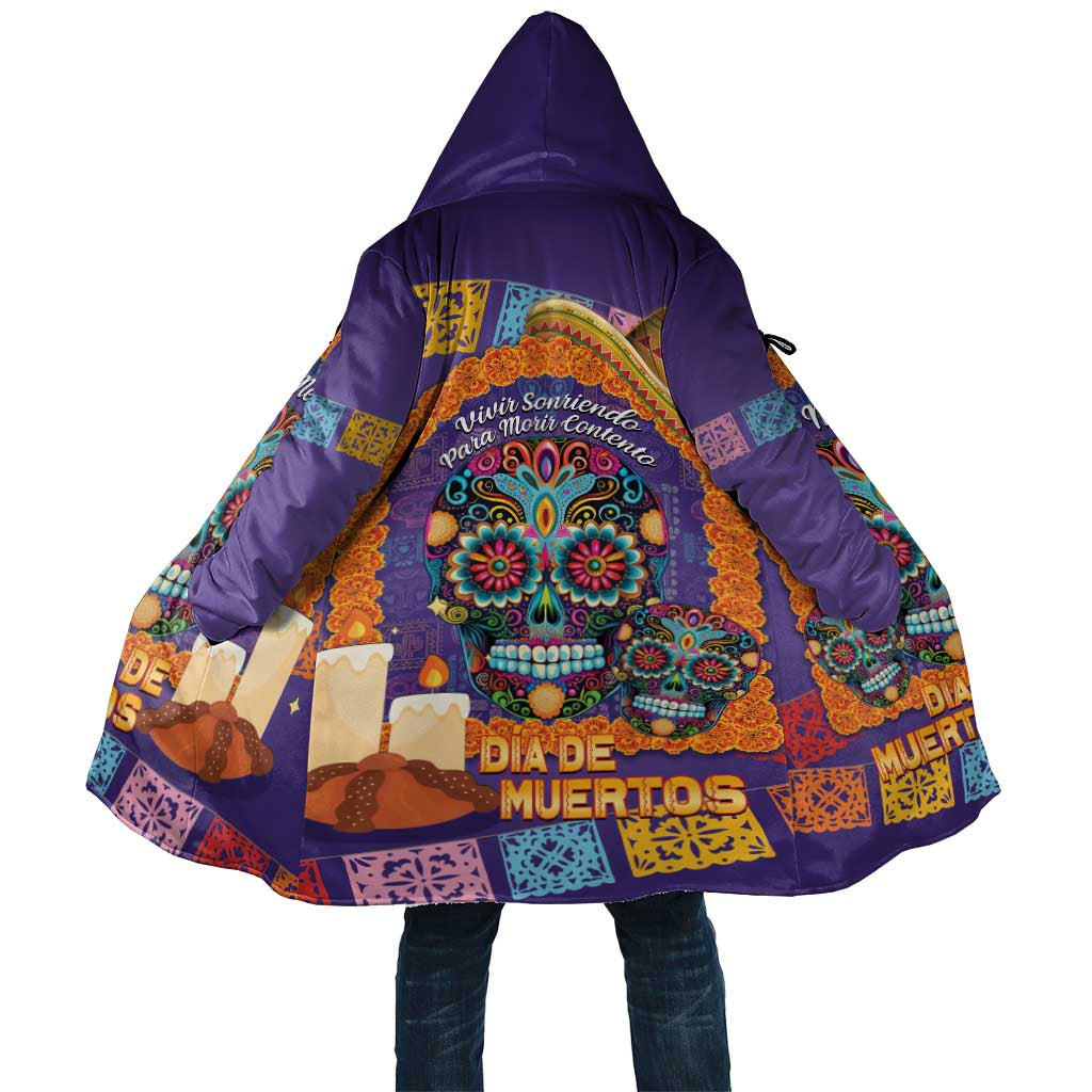 Mexico Day Of The Dead Cloak Sombrero Sugar Skull Marigold Pan De Muerto - Wonder Print Shop