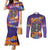 Mexico Day Of The Dead Couples Matching Mermaid Dress and Long Sleeve Button Shirt Sombrero Sugar Skull Marigold Pan De Muerto - Wonder Print Shop