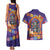 Mexico Day Of The Dead Couples Matching Tank Maxi Dress and Hawaiian Shirt Sombrero Sugar Skull Marigold Pan De Muerto - Wonder Print Shop