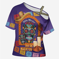 Mexico Day Of The Dead Cross Shoulder Shirt Sombrero Sugar Skull Marigold Pan De Muerto - Wonder Print Shop