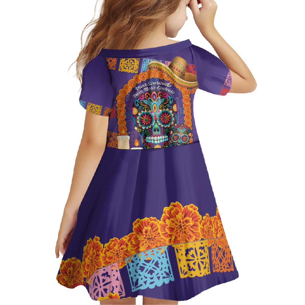 Mexico Day Of The Dead Family Matching Mermaid Dress and Hawaiian Shirt Sombrero Sugar Skull Marigold Pan De Muerto - Wonder Print Shop