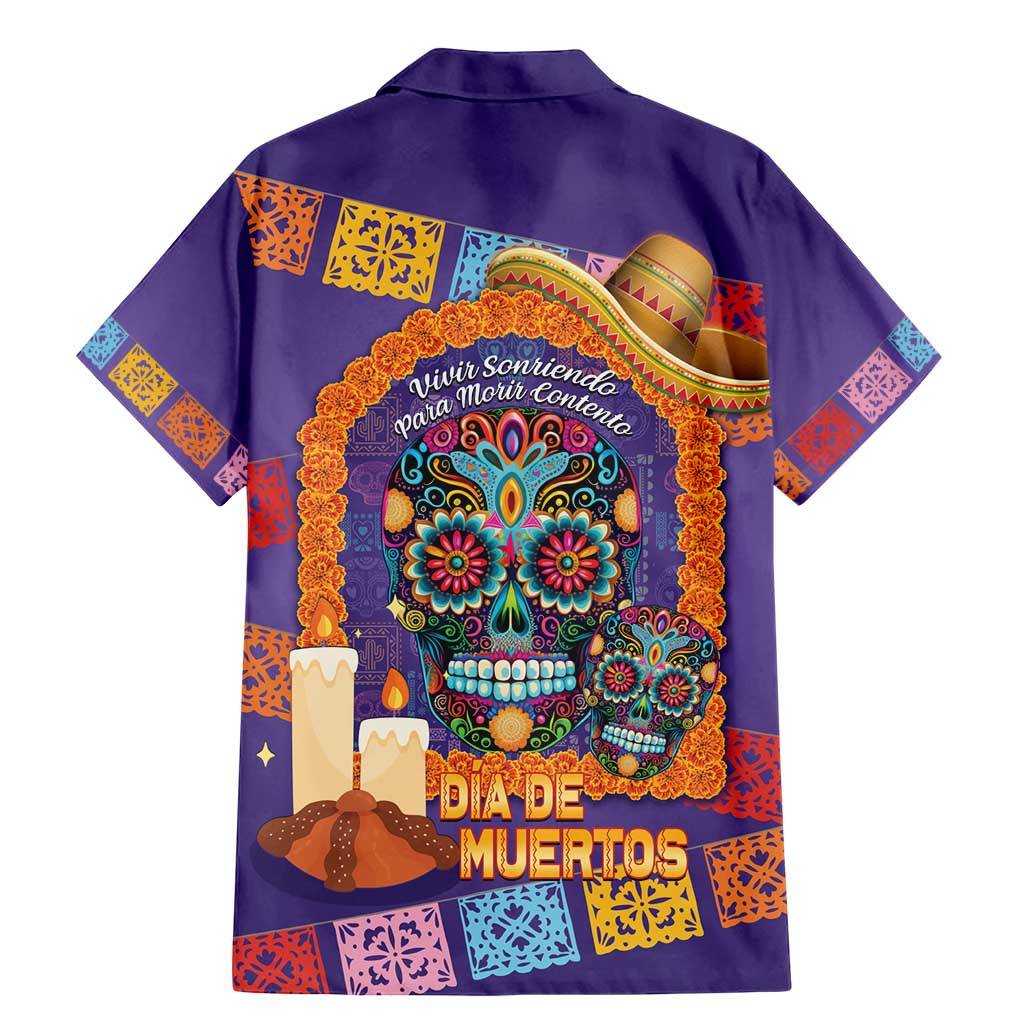 Mexico Day Of The Dead Family Matching Mermaid Dress and Hawaiian Shirt Sombrero Sugar Skull Marigold Pan De Muerto - Wonder Print Shop