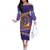 Mexico Day Of The Dead Family Matching Off The Shoulder Long Sleeve Dress and Hawaiian Shirt Sombrero Sugar Skull Marigold Pan De Muerto - Wonder Print Shop