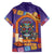 Mexico Day Of The Dead Family Matching Off Shoulder Maxi Dress and Hawaiian Shirt Sombrero Sugar Skull Marigold Pan De Muerto - Wonder Print Shop