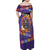 Mexico Day Of The Dead Family Matching Off Shoulder Maxi Dress and Hawaiian Shirt Sombrero Sugar Skull Marigold Pan De Muerto - Wonder Print Shop