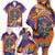 Mexico Day Of The Dead Family Matching Off Shoulder Short Dress and Hawaiian Shirt Sombrero Sugar Skull Marigold Pan De Muerto - Wonder Print Shop