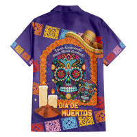 Mexico Day Of The Dead Family Matching Off Shoulder Short Dress and Hawaiian Shirt Sombrero Sugar Skull Marigold Pan De Muerto - Wonder Print Shop