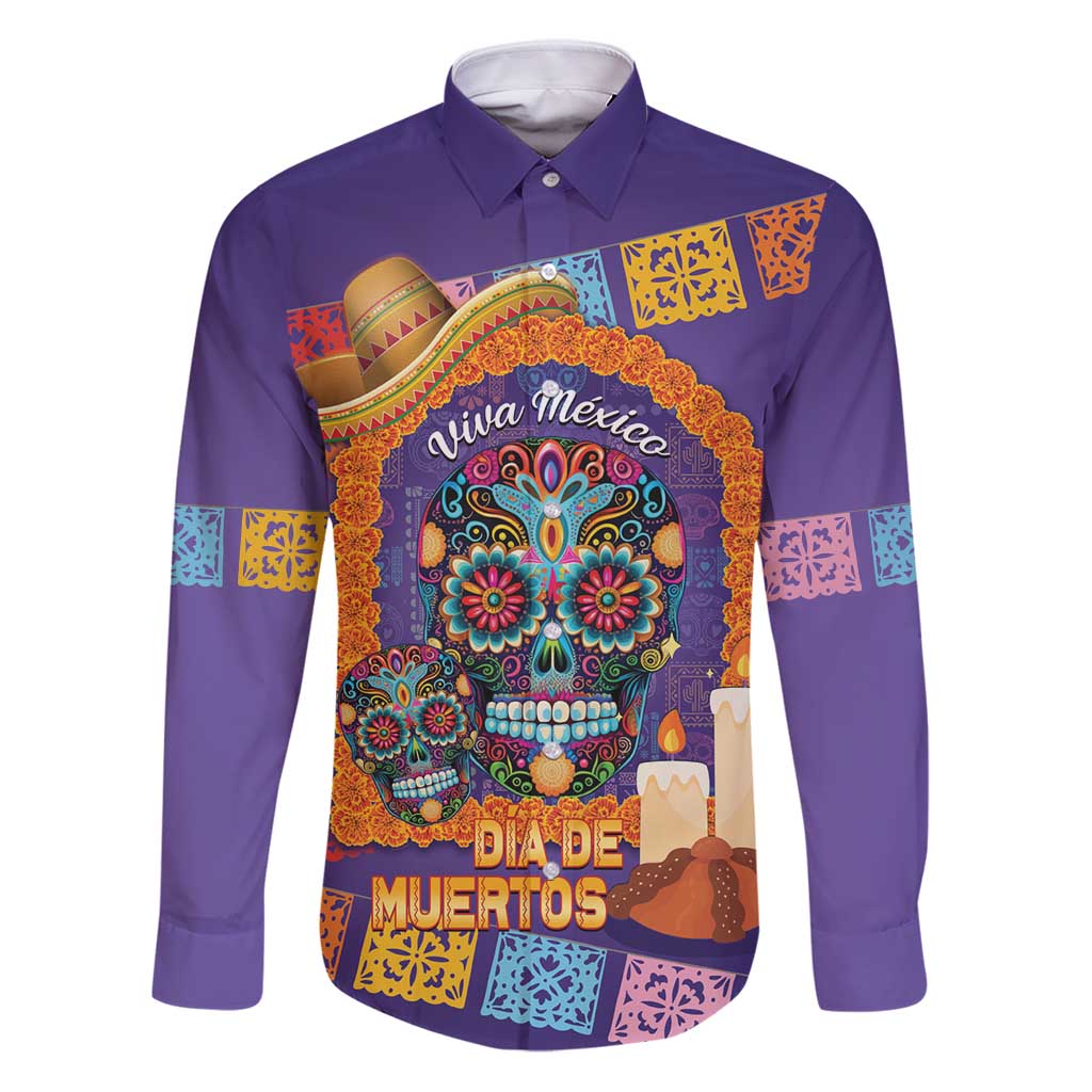 Mexico Day Of The Dead Family Matching Puletasi and Hawaiian Shirt Sombrero Sugar Skull Marigold Pan De Muerto - Wonder Print Shop