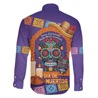 Mexico Day Of The Dead Family Matching Short Sleeve Bodycon Dress and Hawaiian Shirt Sombrero Sugar Skull Marigold Pan De Muerto - Wonder Print Shop