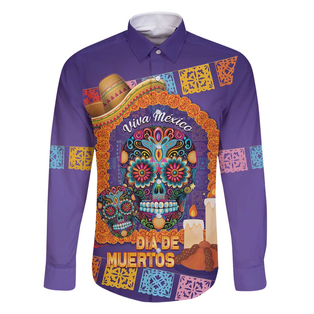 Mexico Day Of The Dead Family Matching Tank Maxi Dress and Hawaiian Shirt Sombrero Sugar Skull Marigold Pan De Muerto - Wonder Print Shop