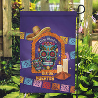 Mexico Day Of The Dead Garden Flag Sombrero Sugar Skull Marigold Pan De Muerto - Wonder Print Shop