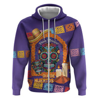 Mexico Day Of The Dead Hoodie Sombrero Sugar Skull Marigold Pan De Muerto - Wonder Print Shop