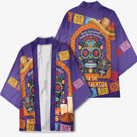 Mexico Day Of The Dead Kimono Sombrero Sugar Skull Marigold Pan De Muerto - Wonder Print Shop
