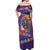 Mexico Day Of The Dead Off Shoulder Maxi Dress Sombrero Sugar Skull Marigold Pan De Muerto - Wonder Print Shop