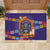 Mexico Day Of The Dead Rubber Doormat Sombrero Sugar Skull Marigold Pan De Muerto - Wonder Print Shop