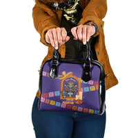 Mexico Day Of The Dead Shoulder Handbag Sombrero Sugar Skull Marigold Pan De Muerto - Wonder Print Shop