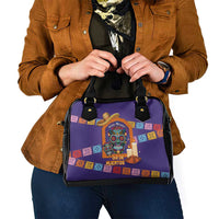 Mexico Day Of The Dead Shoulder Handbag Sombrero Sugar Skull Marigold Pan De Muerto - Wonder Print Shop