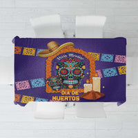 Mexico Day Of The Dead Tablecloth Sombrero Sugar Skull Marigold Pan De Muerto - Wonder Print Shop