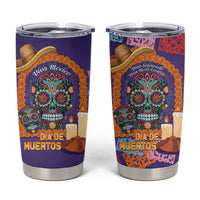 Mexico Day Of The Dead Tumbler Cup Sombrero Sugar Skull Marigold Pan De Muerto - Wonder Print Shop