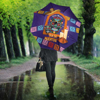 Mexico Day Of The Dead Umbrella Sombrero Sugar Skull Marigold Pan De Muerto - Wonder Print Shop