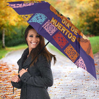 Mexico Day Of The Dead Umbrella Sombrero Sugar Skull Marigold Pan De Muerto - Wonder Print Shop