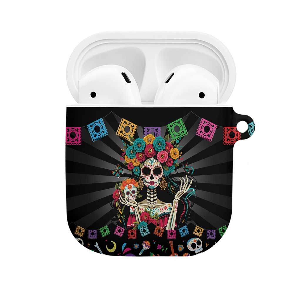 Mexican La Catrina AirPods Case Viva Mexico Dia De Muertos - Wonder Print Shop