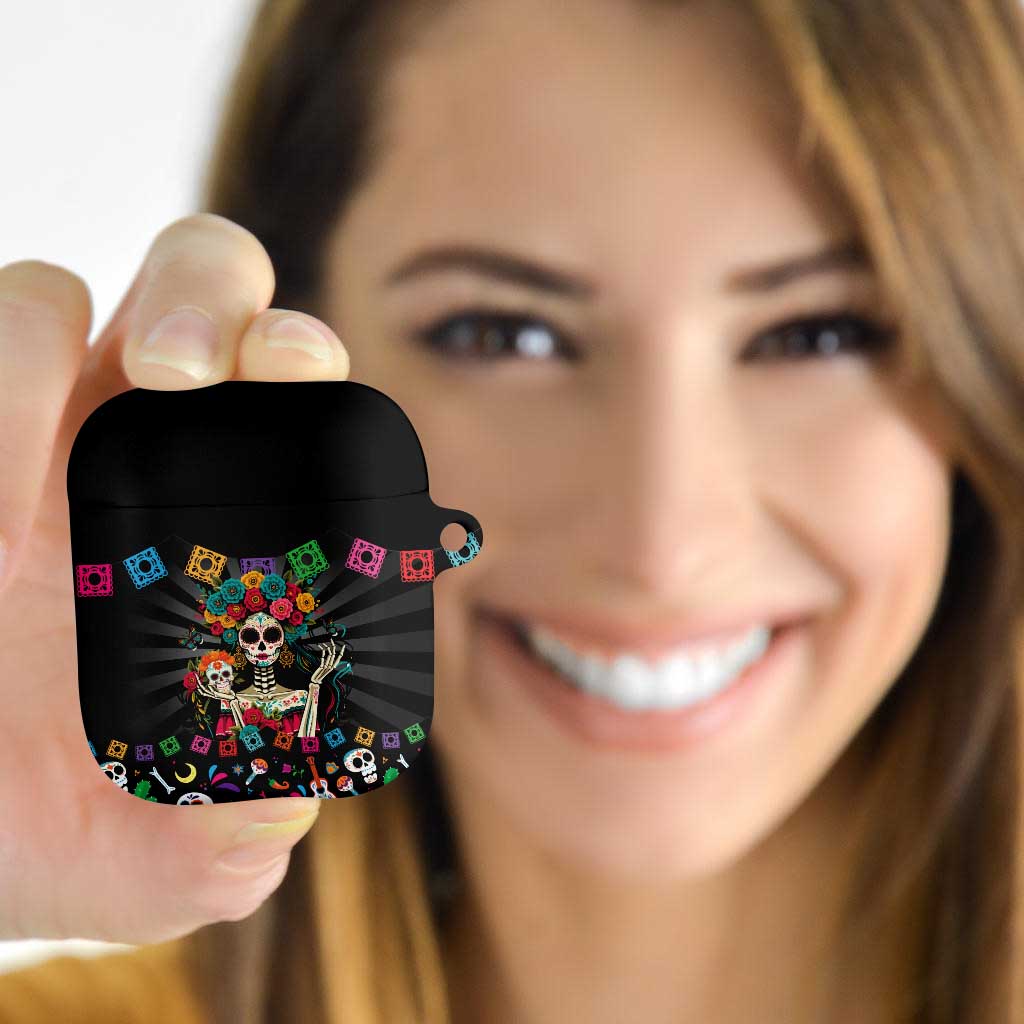 Mexican La Catrina AirPods Case Viva Mexico Dia De Muertos - Wonder Print Shop