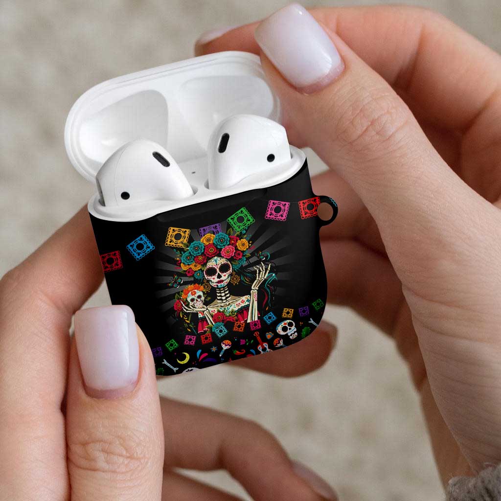Mexican La Catrina AirPods Case Viva Mexico Dia De Muertos - Wonder Print Shop