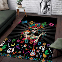 Mexican La Catrina Area Rug Viva Mexico Dia De Muertos - Wonder Print Shop