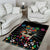 Mexican La Catrina Area Rug Viva Mexico Dia De Muertos - Wonder Print Shop
