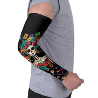 Mexican La Catrina Arm Sleeves Viva Mexico Dia De Muertos - Wonder Print Shop
