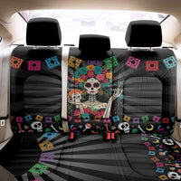 Mexican La Catrina Back Car Seat Cover Viva Mexico Dia De Muertos - Wonder Print Shop