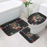 Mexican La Catrina Bathroom Set Viva Mexico Dia De Muertos - Wonder Print Shop