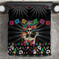 Mexican La Catrina Bedding Set Viva Mexico Dia De Muertos - Wonder Print Shop