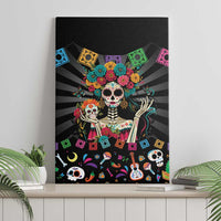 Mexican La Catrina Canvas Wall Art Viva Mexico Dia De Muertos - Wonder Print Shop