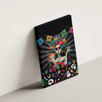 Mexican La Catrina Canvas Wall Art Viva Mexico Dia De Muertos - Wonder Print Shop