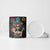 Mexican La Catrina Ceramic Mug Viva Mexico Dia De Muertos - Wonder Print Shop