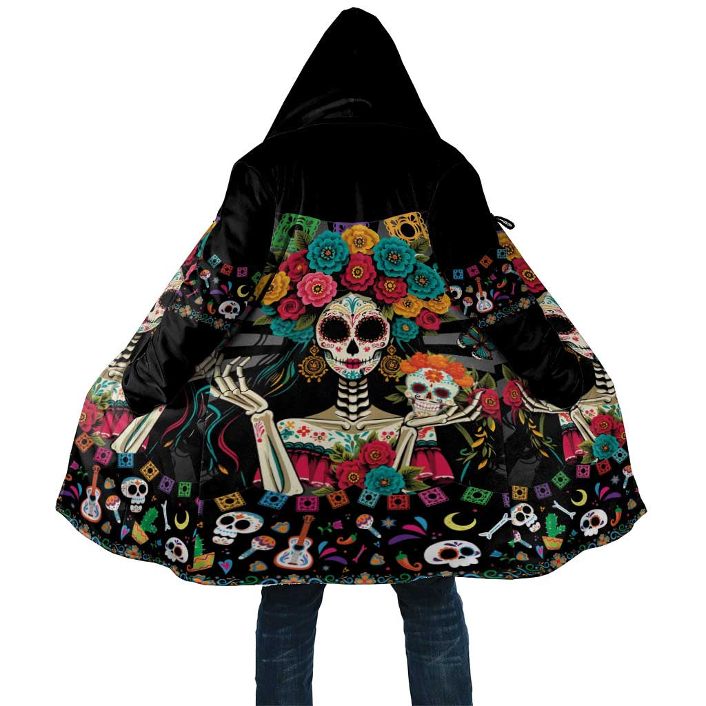 Mexican La Catrina Cloak Viva Mexico Dia De Muertos - Wonder Print Shop