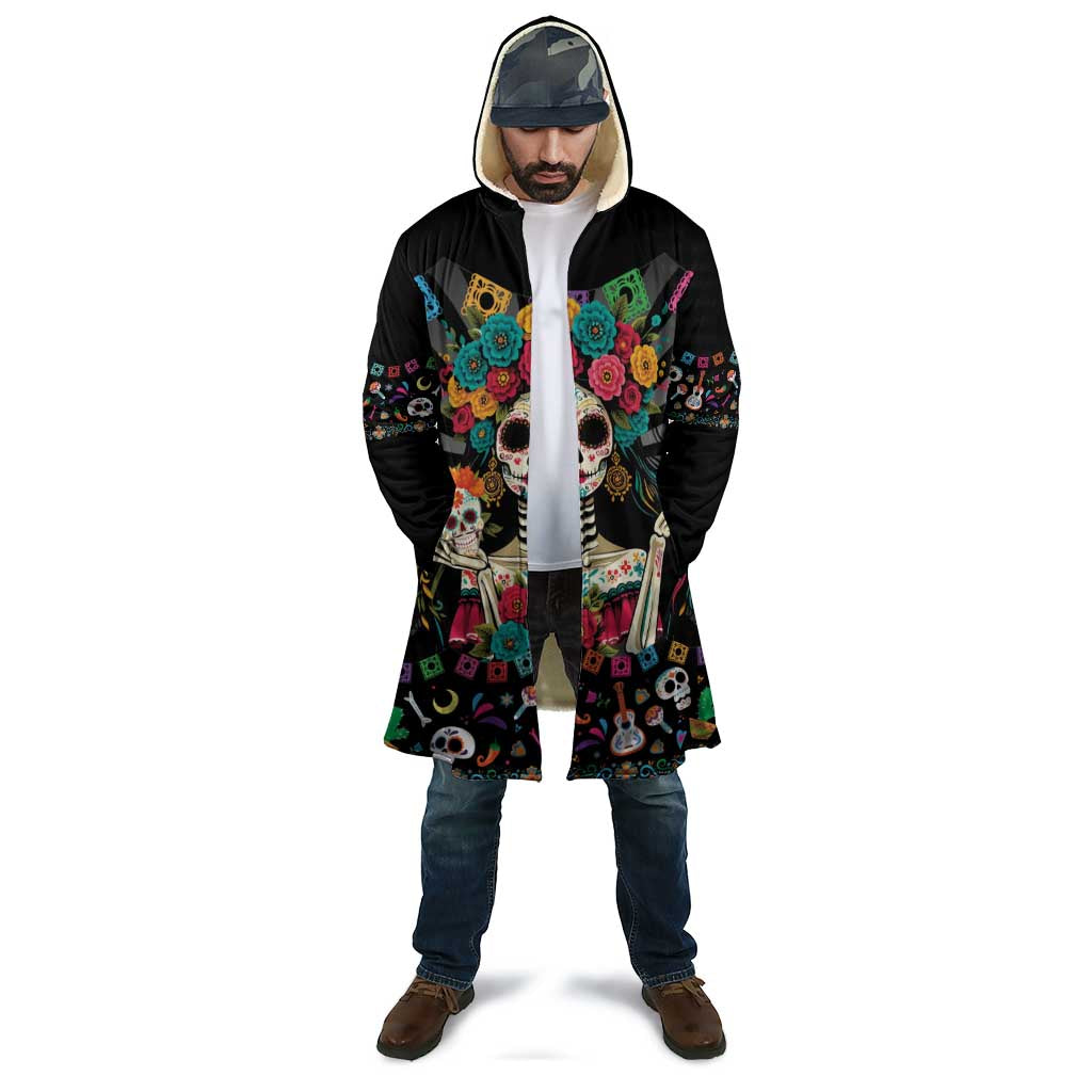 Mexican La Catrina Cloak Viva Mexico Dia De Muertos - Wonder Print Shop