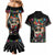 Mexican La Catrina Couples Matching Mermaid Dress and Hawaiian Shirt Viva Mexico Dia De Muertos - Wonder Print Shop